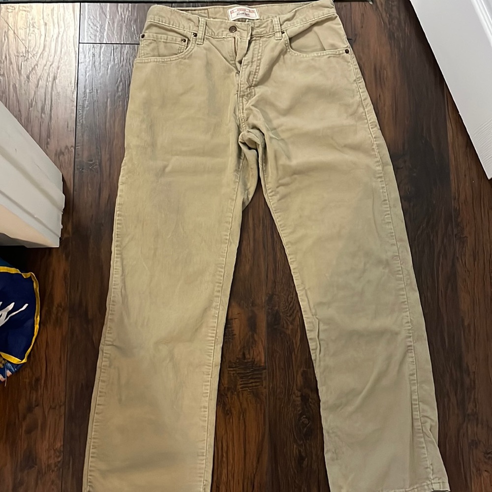 Levi Strauss cream corduroy pants